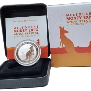Australien 1/2 Oz Silber Känguru 2016 Farbe - Money Expo Anda Special Melbourne Kostenfreie Lieferung