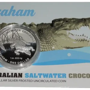 Australien 1 Oz Silber Graham Salzwasser - Krokodil 2014 St im Blister Ausverkauf