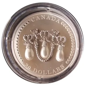 Kanada 20 Dollars 1 Oz Silber Lovers Knot Tiara 2021 Polierte Platte Letzte Chance