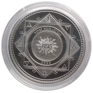 Top-Seller Tokelau 1 Oz Silber Vivat Humanitas 2020 Stempelglanz in Münzkapsel