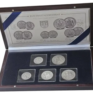 Expressversand Freie und Hansestadt Hamburg, Kaiserreich Silber-Komplett-Kollektion 5 Silbermünzen