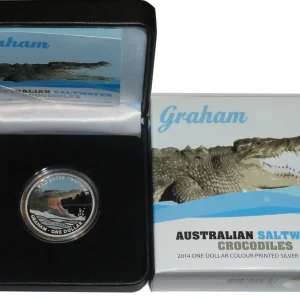 Australien 1 Oz Silber Graham Salzwasser - Krokodil 2014 PP im Etui Online Kaufen