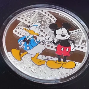 Niue 3 Oz Silber Mickey & Donald - Disney 2023 Polierte Platte Knallerangebot