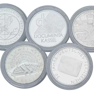 Jetzt Bestellen 5 x 10 Euro Silber Gedenkmünzen Deutschland 2002 *Die ersten 5 Stück* in Münzkapseln