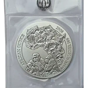 Im Trend Ruanda 1 Oz Silber Berggorilla 2008 BU in Original Folie verschweist
