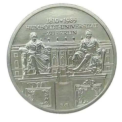 DDR: 10 Mark Silber Gedenkmünze 175 Jahre Humboldt-Universität zu Berlin 1985 Kostenfreie Lieferung