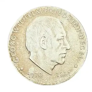 Heißes Angebot DDR: 10 Mark Silber Gedenkmünze 150. Todestag von Georg Wilhelm Friedrich Hegel 1981