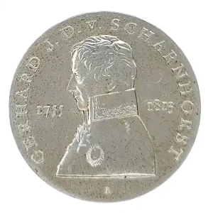 Nur Für Kurze Zeit DDR: 10 Mark Silber Gedenkmünze 225. Geburtstag von Gerhard von Scharnhorst 1980