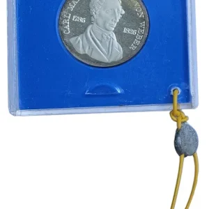 Sichere Zahlung DDR: 10 Mark Silber Gedenkmünze 150. Todestag Carl Maria von Weber 1976 Polierte Platte verplombt