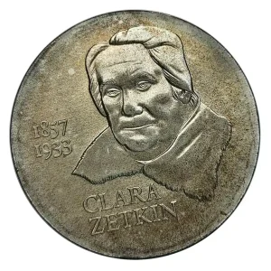 DDR: 20 Mark Silber Gedenkmünze 125. Geburtstag von Clara Zetkin 1982 Günstig