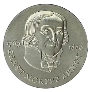 Schnäppchen DDR: 20 Mark Silber Gedenkmünze 125. Todestag von Ernst Moritz Arndt 1985