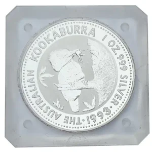 Australien 1 Oz Silber Kookaburra 1993 - Original eckige Münzkapsel Ab Werk