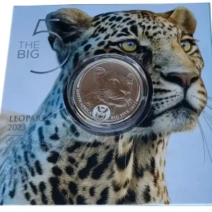 Südafrika 1 Oz Silber Leopard 2023 Big Five Serie II Blisterkarte nur 20.000 Stück ! Kostenloser Rückversand