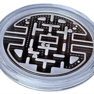 Niue 2 Oz Silber Pac Man 2023 - Labyrinth in Münzkapsel nur 1.000 Stück! Top-Seller