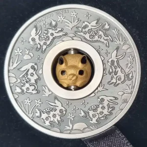 Im Trend Tuvalu 1 Oz Silber Rotating Charm Hase Antik Finish 2023