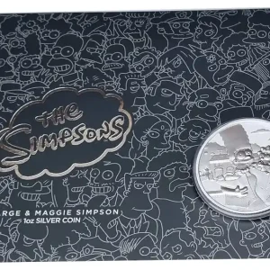 Heißes Angebot Tuvalu 1 Oz Silber Marge & Maggie Simpson 2022 im Blister