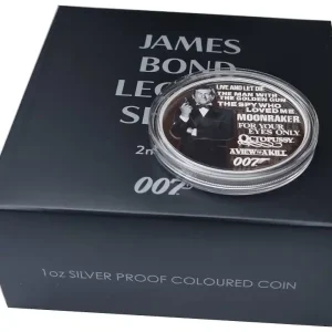Tuvalu 1 Oz Silber James Bond 007 Roger Moore 2022 Polierte Platte Markenware