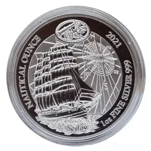 Nur Heute Ruanda 1 Oz Silber Sedov 2021 PP ohne Zertifikat