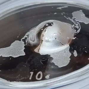 Kostenloser Versand 10 Euro Silber - Es gibt keinen Planet B (There is no Planet B) - Litauen 2022 Proof Like im Etui