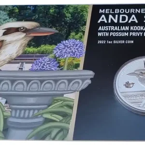 Kracherpreis Australien 1 Oz Silber Kookaburra 2022 Privy Possum - Melbourne Money Expo - Anda Special im Blister