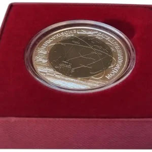Österreich 25 Euro Silber Niob Münze Europäische Satellitennavigation 2006 Handgehoben Echt