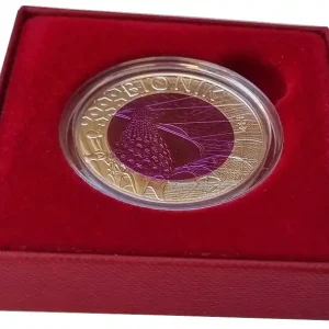 Garantierte Lieferung Österreich 25 Euro Silber Niob Münze Bionik 2012 Handgehoben