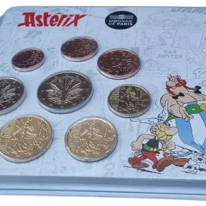 Bestpreis Frankreich 3,88 Euro Kursmünzensatz Asterix 2022 im Blister - nur 500 Sets!