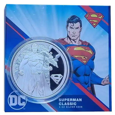 Preiswert Niue 3 Oz Silber Superman - DC Comics 2022 Polierte Platte