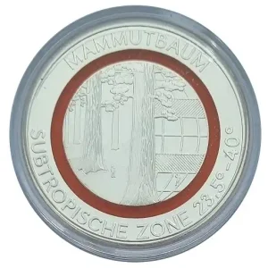 Preis Gesenkt Gedenkprägung Mammutbaum Subtropische Zone 2018 mit Polymerring in Orange