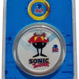 Niue 1 Oz Silber Sonic the Hedgehog Dr Eggman 2021 Farbe Color im Slap nur 3.700 Stück! Direkt Vom Hersteller