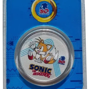 Sofort Bestellen Niue 1 Oz Silber Sonic the Hedgehog Miles Tails 2021 Farbe Color im Slap nur 3.700 Stück!
