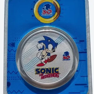 Geld-Zurück-Garantie Niue 1 Oz Silber Sonic the Hedgehog Igel 2021 Farbe Color im Slap nur 3.700 Stück!