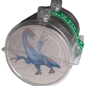 Markenprodukt 10 x 3 Euro 2021 Therizinosaurus - Dino-Taler-Serie aus Österreich Dinosaurier