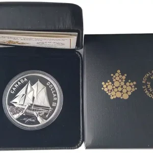 Kanada Silbermünze Proof Dollar 100 Jahre Bluenose 2021 Polierte Platte Heißes Angebot