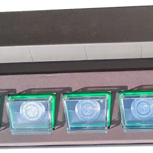 Knallerangebot BRD: 5 x 5 Euro Gemäßigte Zone ADFGJ 2019 PP Spiegelglanz in MDM Aufbewahrungsbox