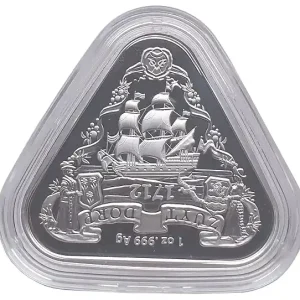 Garantierte Lieferung 1 Oz Silber Zuytdorp Schiffswrack Serie - Dreieckige Anlagemünze aus Australien