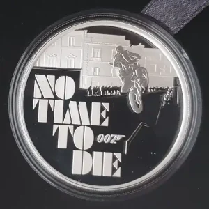 Günstig Tuvalu 1 Oz Silber James Bond 007 No Time to Die 2020 Polierte Platte