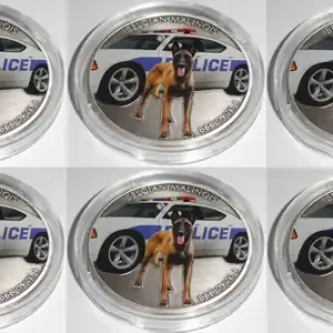 Niue 10 x 1 Oz Silber Belgian Malinois / Belgischer Schäferhund 2016 Münzkapsel + Zertifikat Nur Für Kurze Zeit