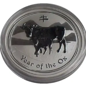 Original Australien 1 Oz Silber Lunar Ochse II 2009