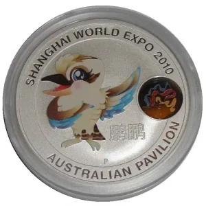 Australien 1 Oz Silber Kookaburra Maskottchen Shanghai World Expo 2010 Hochwertig