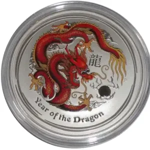 Australien 2 Oz Silber Lunar Drache II 2012 Farbe Bestpreis