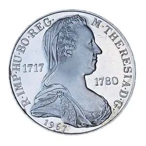 Neu Im Sortiment Österreich 25 Schilling Silbermünze Maria Theresia 1967 Polierte Platte
