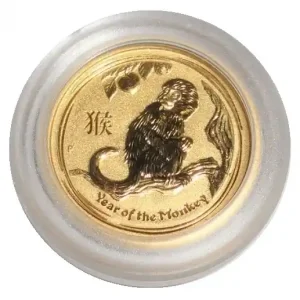 Aktuell Australien 1/20 Oz Gold Lunar Affe II 2016