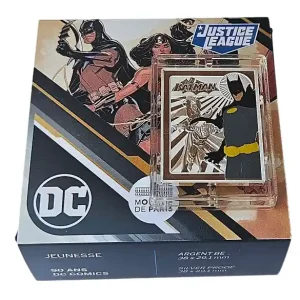 Aktuell Frankreich 10 Euro Silber - Silberbarren Batman DC Comics 2025 Proof Finish im Etui