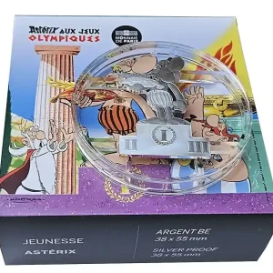Kostenloser Rückversand 10 Euro Silber Asterix - Shaped Coin Frankreich 2024 Polierte Platte im Etui