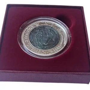 Österreich 25 Euro Silber Niob Münze Anthropozän 2018 Handgehoben Premium