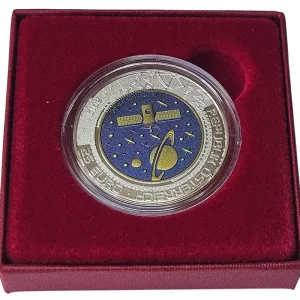 Ab Werk Österreich 25 Euro Silber Niob Münze Kosmologie 2015 Handgehoben