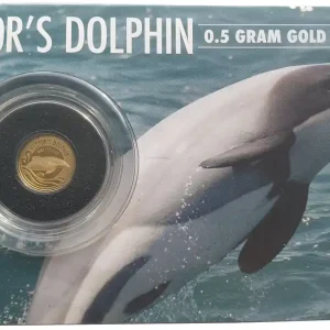 Neuseeland 0,5 Gramm Goldmünze Hector Dolphin - Delfin 2016 PP Blister Handgefertigt
