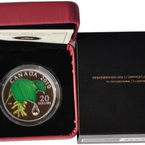 Kanada 20 Dollars 1 Oz Silber Swarovski Crystal Regentropfen 2010 PP im Etui Must-Have