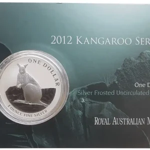1 Oz Silber Känguru 2012 im Blister - Frosted Unzirkuliert aus Australien Markenware